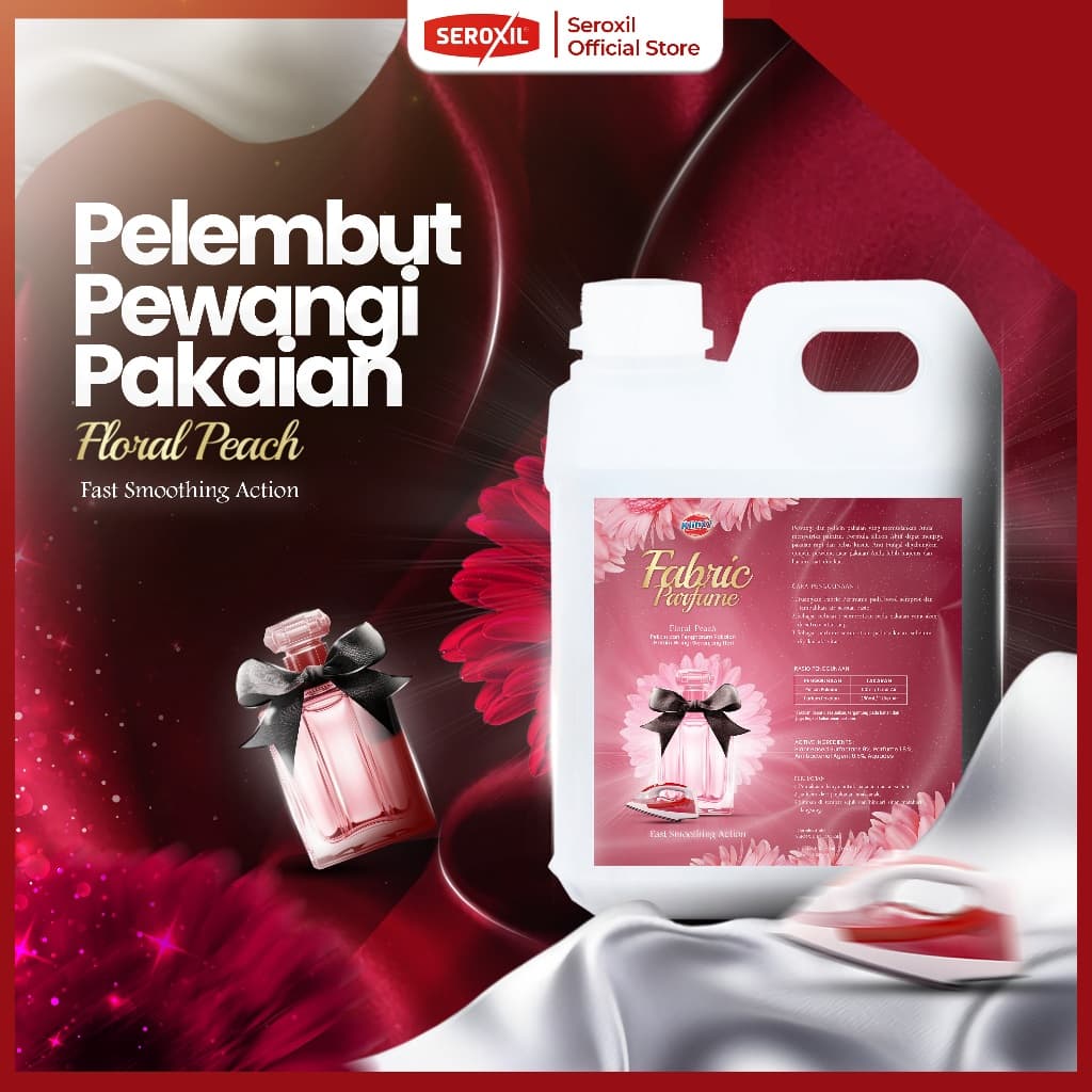 Seroxil Klinxy Pelicin dan Pengharum Pelembut Pakaian Setrika 1 Liter